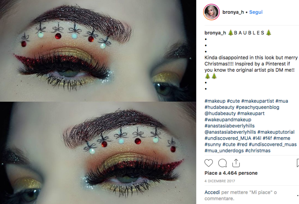 Occhi ad albero di Natale: ecco il make up natalizio lanciato sul web