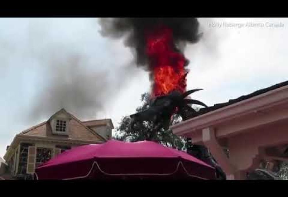 Paura a Disney World: il drago della Bella Addormentata prende fuoco