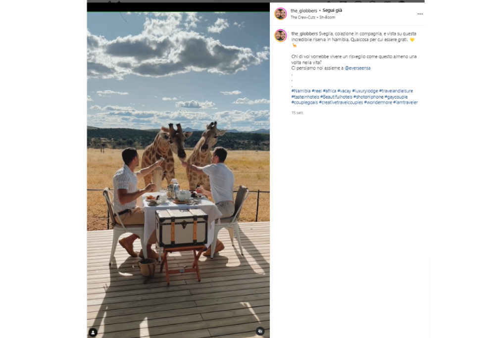 The Globbers: la coppia omo di travel influencer da 200k follower