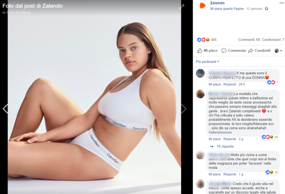 Modelle curvy per la pubblicità di un intimo: offese e insulti sui social