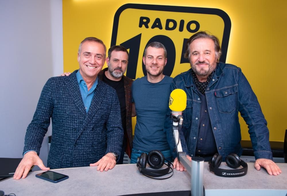 Christian De Sica, Fausto Brizzi e Massimo Ghini a 105 Mi Casa per presentare il film “La mia banda suona il pop”