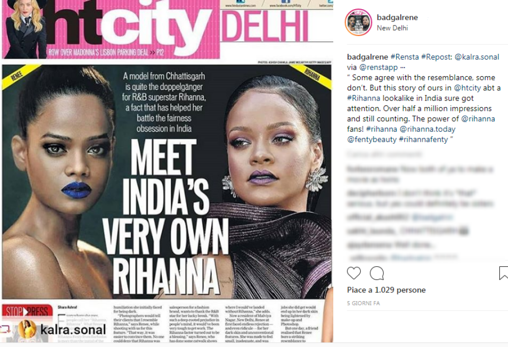 Rihanna ha una sosia in India