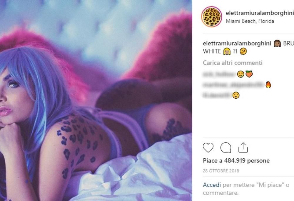 Elettra Lamborghini: la sexy ereditiera svela un dettaglio hot