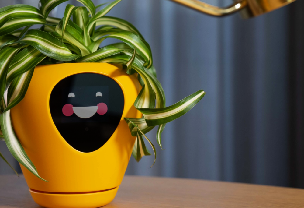 Questo vaso trasforma le tue piante in un Tamagotchi