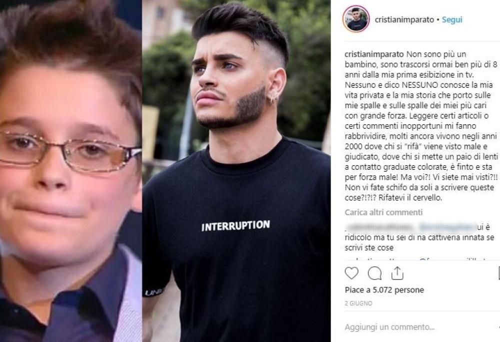 L’ex bambino prodigio di ‘Io Canto’ criticato per i presunti ritocchi estetici