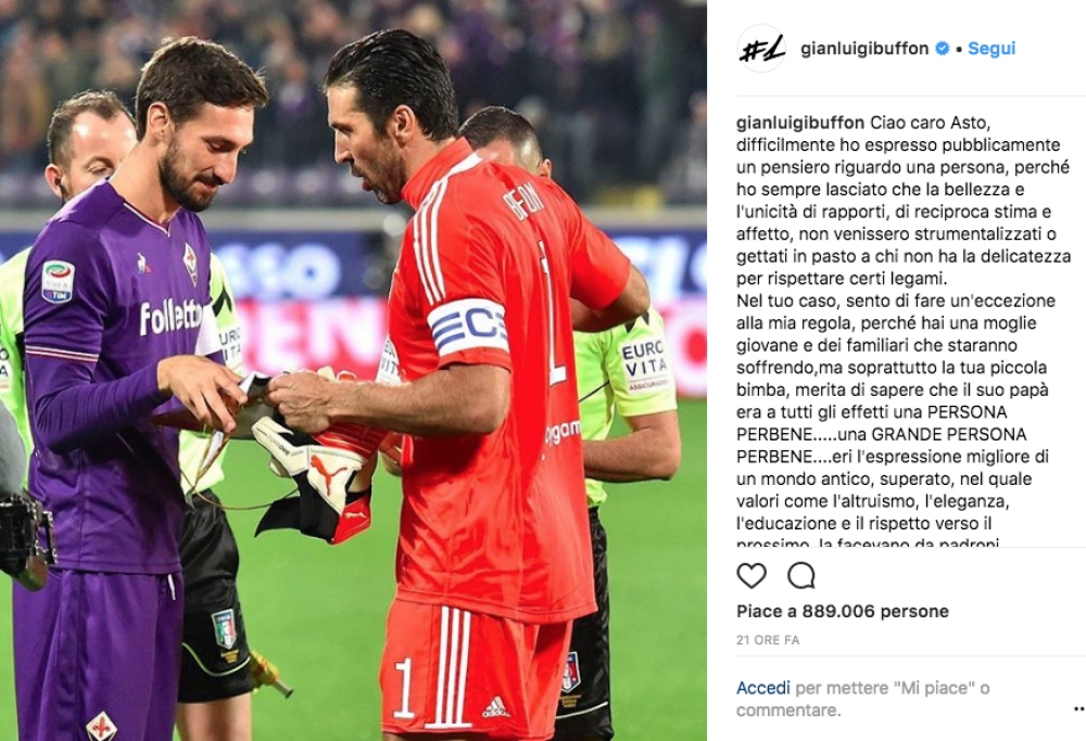 Morte di Astori: il cordoglio sui social di amici, colleghi e artisti