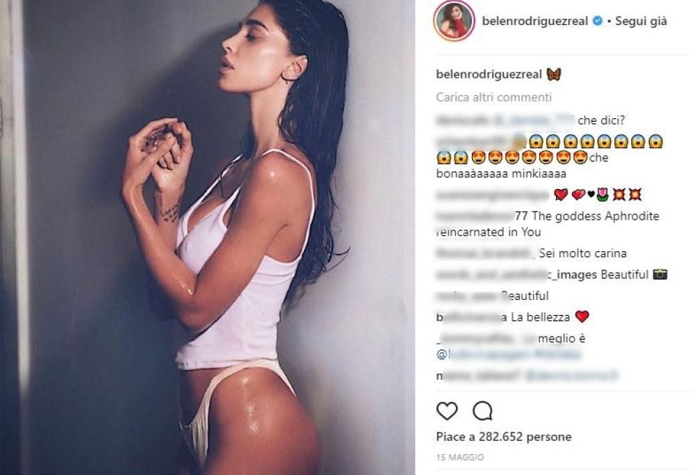 Belén Rodriguez sui ritocchini estetici: “Ho rifatto pochissime cose”