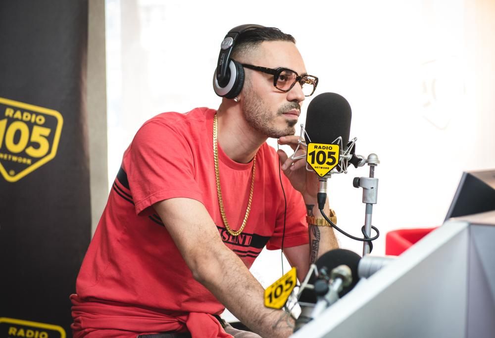 Marracash a 105 Mi Casa: le foto dell’intervista