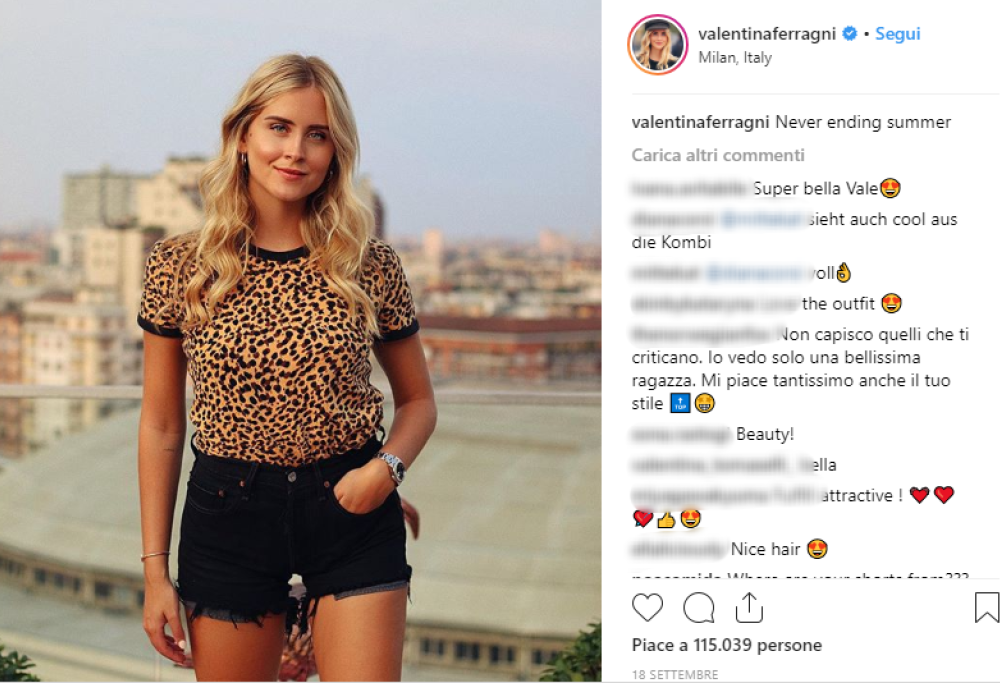 Valentina Ferragni: “Se gli haters attaccano Chiara attaccano anche me”