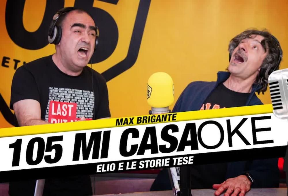 105 Mi Casa, il Casaoke: Elio e Faso cantano “La Canzone Intelligente” di Cochi & Renato