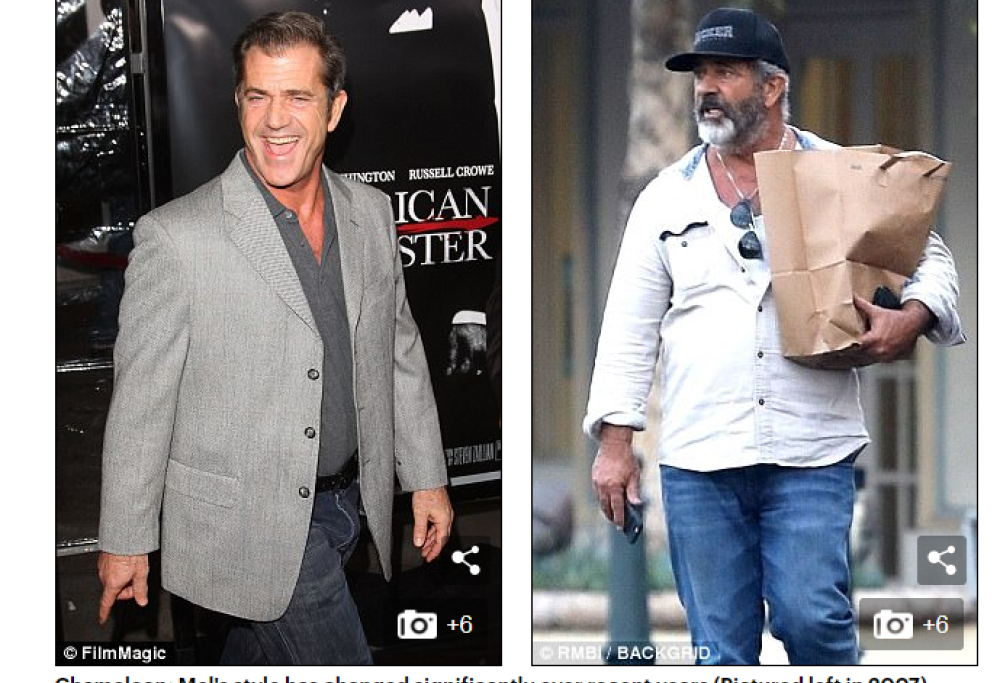 Mel Gibson irriconoscibile mentre fa spesa con la fidanzata Rosalind Ross