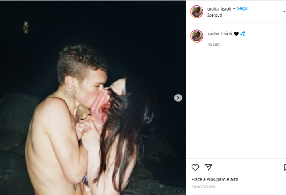 Blanco è innamorato pazzo della fidanzata Giulia Lisioli