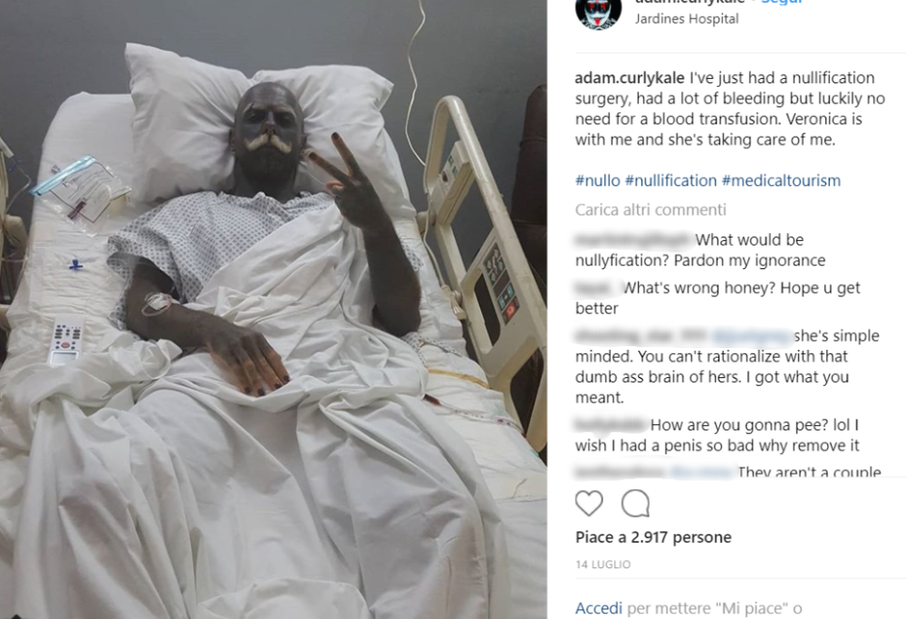 Si tatua il 90% del corpo e si fa evirare: l’assurda storia di Adam Curlykale