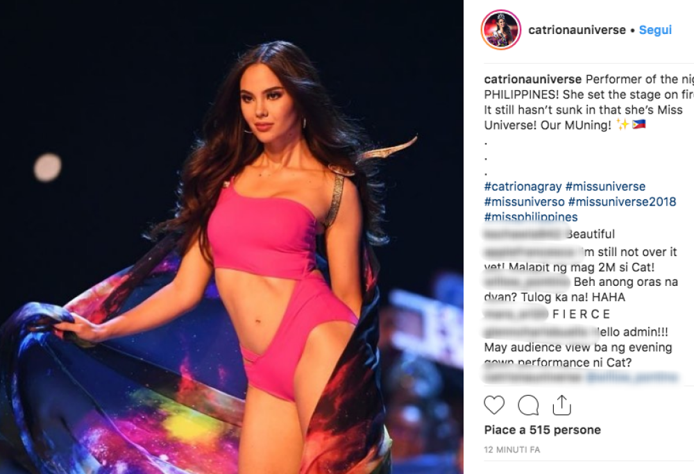 Miss Universo 2018: ha vinto Catriona Gray, Miss Filippine