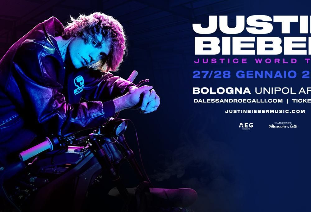 Justin Bieber annuncia il Justice World Tour: biglietti in prevendita esclusiva per le due date italiane con Radio 105