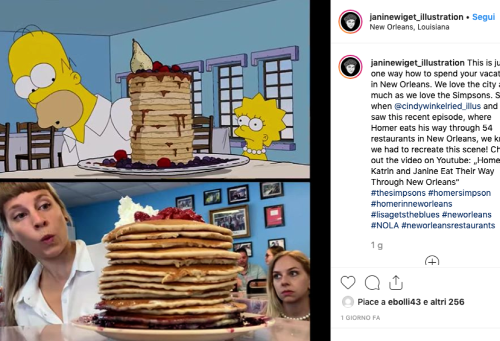 Due ragazze hanno riprodotto le scene delle abbuffate di Homer Simpson