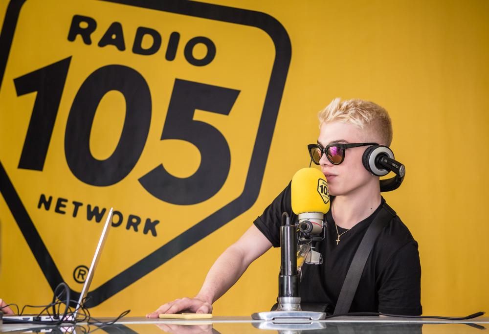 Biondo a 105 Mi Casa: le foto dell’intervista