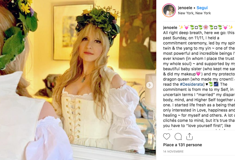 Si sposa con se stessa dopo anni di relazioni violente: le foto del matrimonio