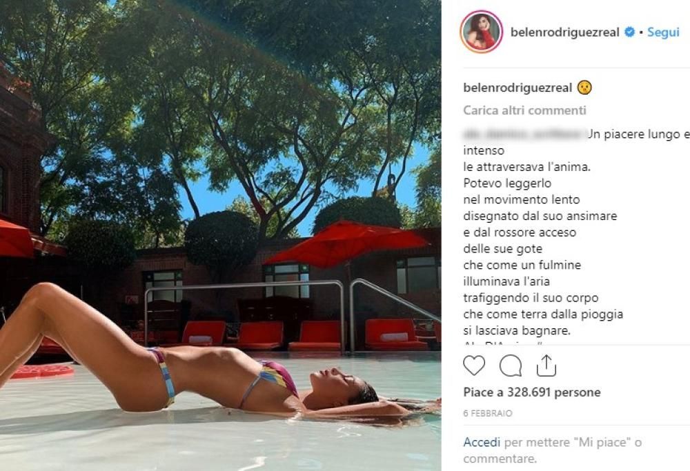 “Fai solo post stupidi”: Belen Rodriguez risponde piccata