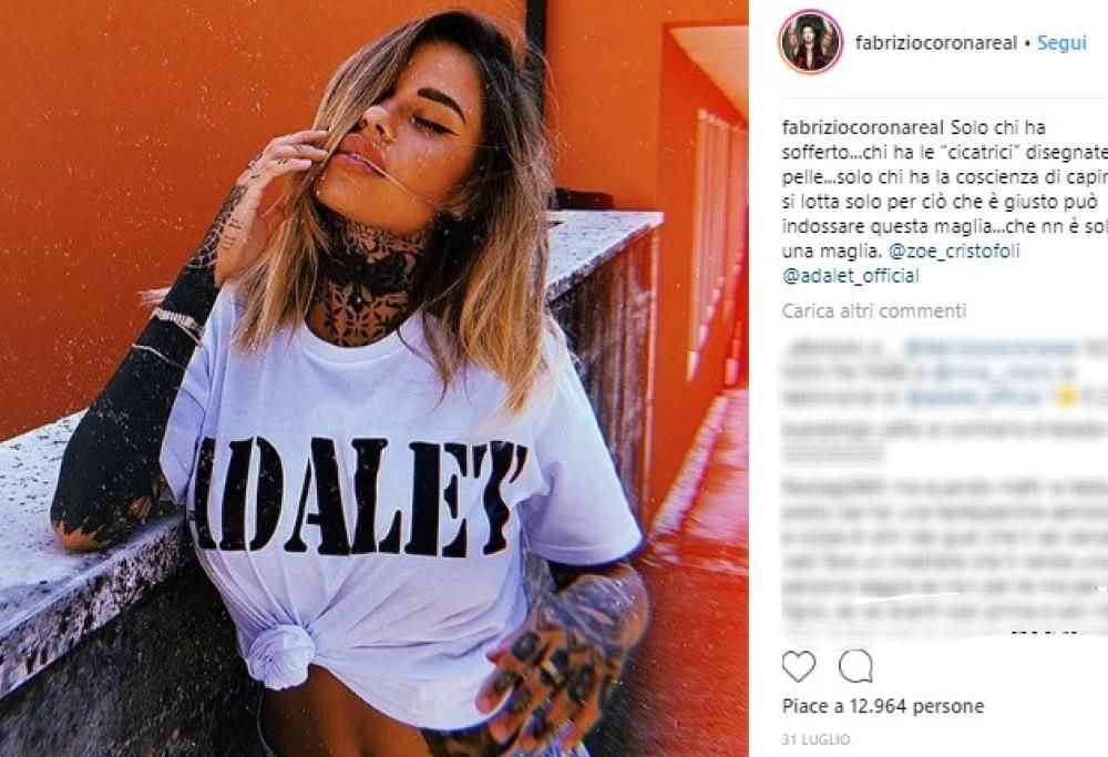 Chi è Zoe Cristofoli, la nuova fiamma di Fabrizio Corona