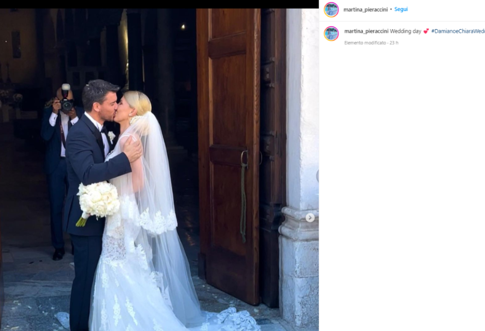 Damiano Carrara si è finalmente sposato con Chiara Maggenti
