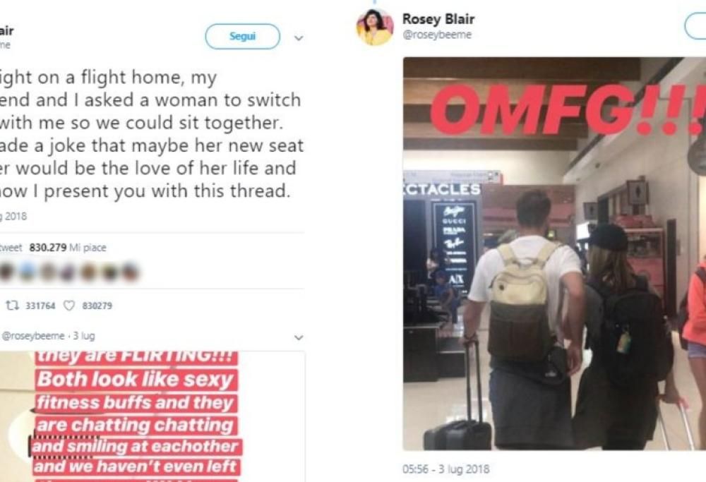 Cambia posto su un aereo e fa nascere l’amore tra due passeggeri