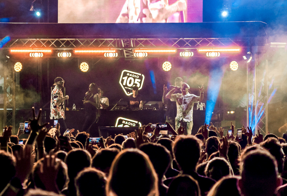 Gli Articolo 31 live sul palco di 105Xmasters: le foto