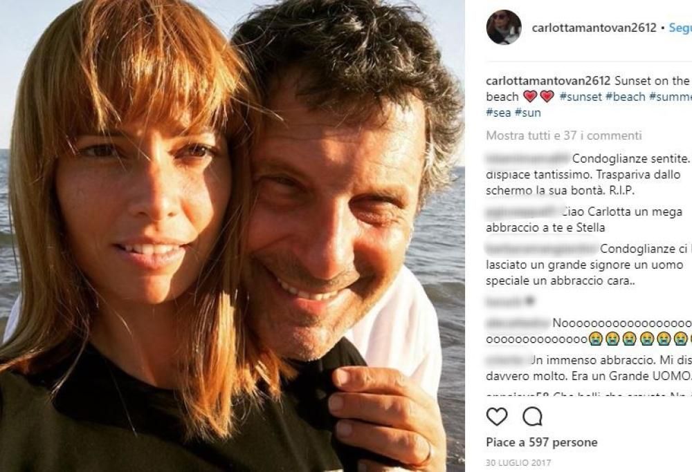 Fabrizio Frizzi e Carlotta Mantovan, le foto del loro amore da Miss Italia a oggi