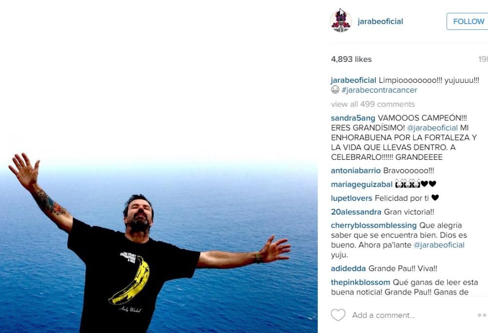 “Limpioooooo!!!”: Pau Jones dei Jarabe de Palo è guarito