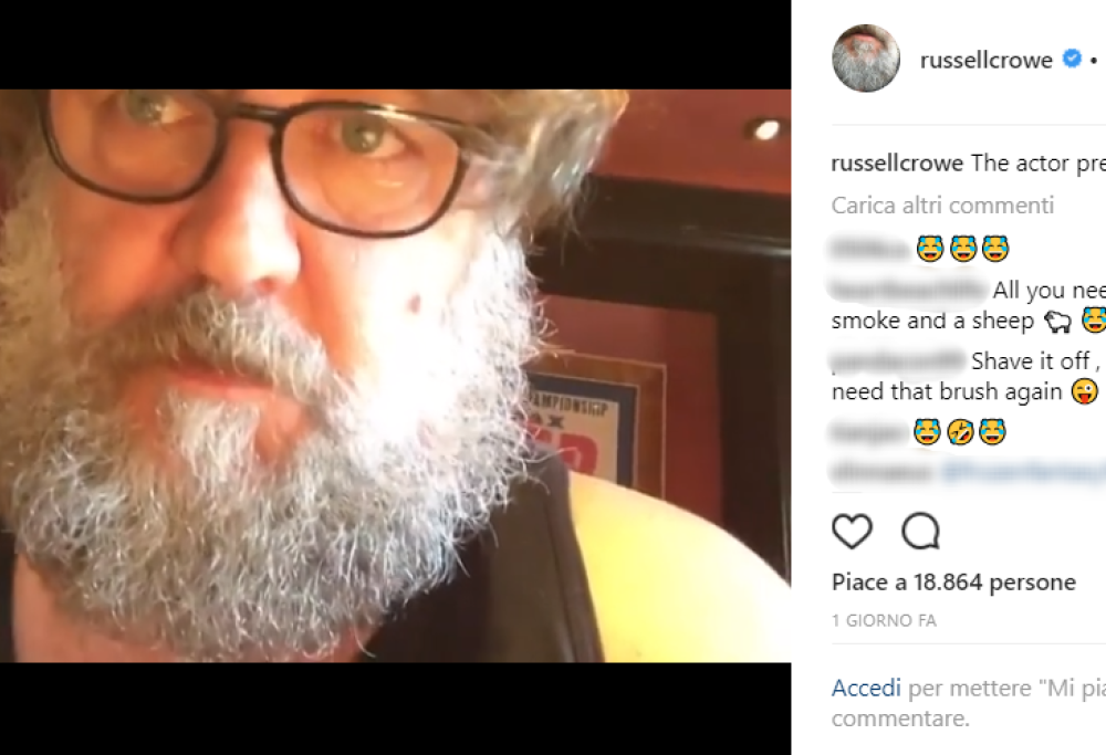 Cos’è successo a Russell Crowe?  È irriconoscibile