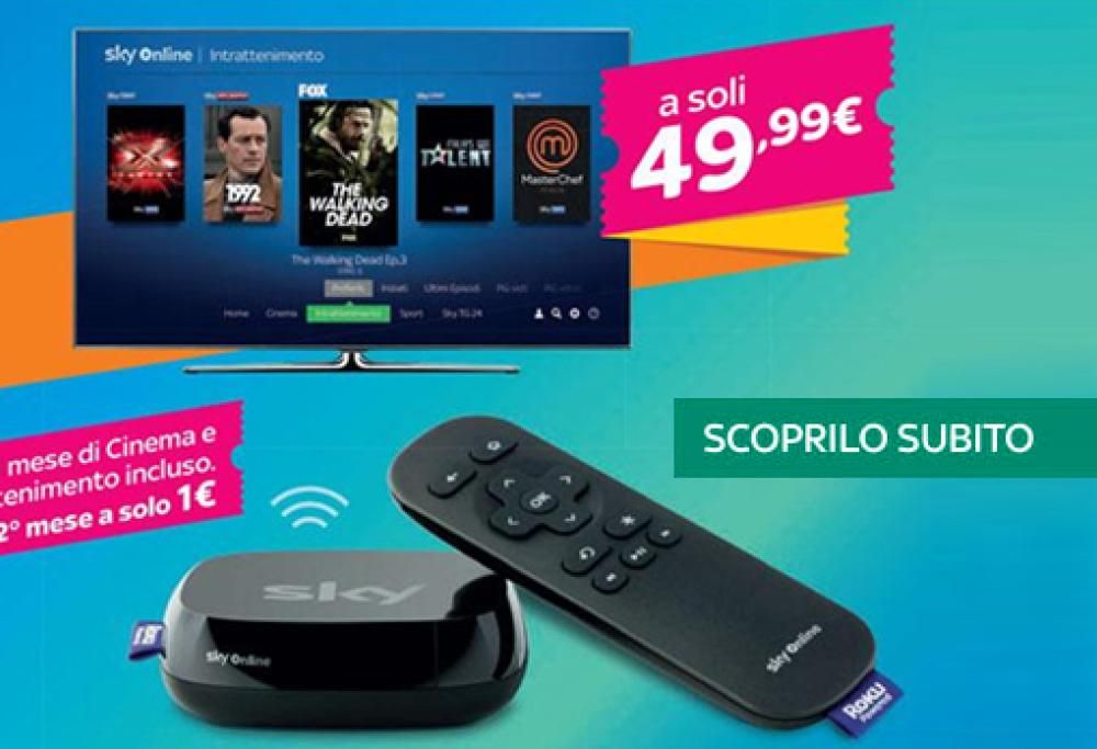 Sky Online TV Box: la internet TV di Sky trasforma la tua TV, subito e senza vincoli.