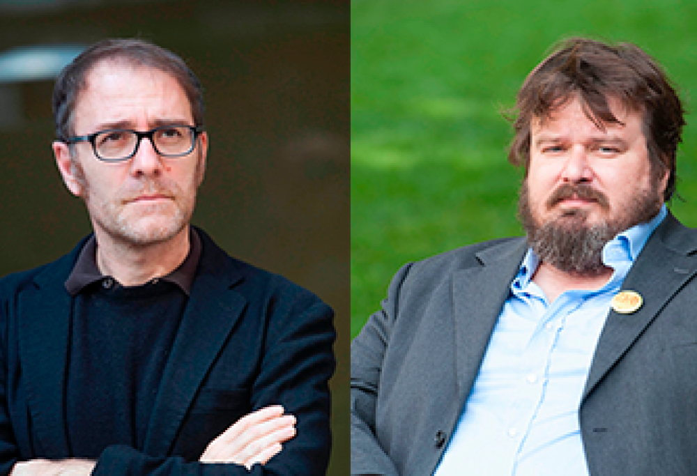 Valerio Mastandrea e Giuseppe Battiston a 105 Friends