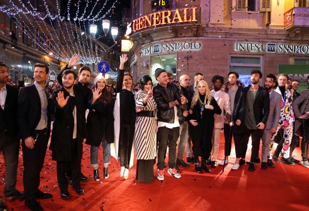 Sul red carpet dell’Ariston. Aspettando la prima serata..