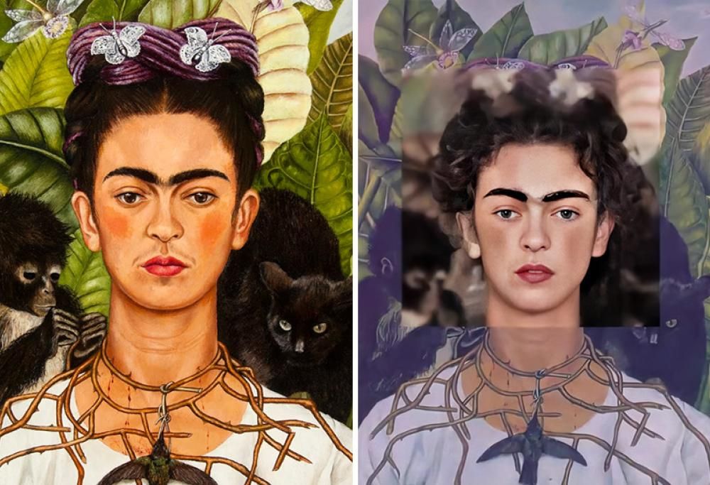 Artista ricrea in digitale i volti reali dei personaggi di 7 celebri dipinti