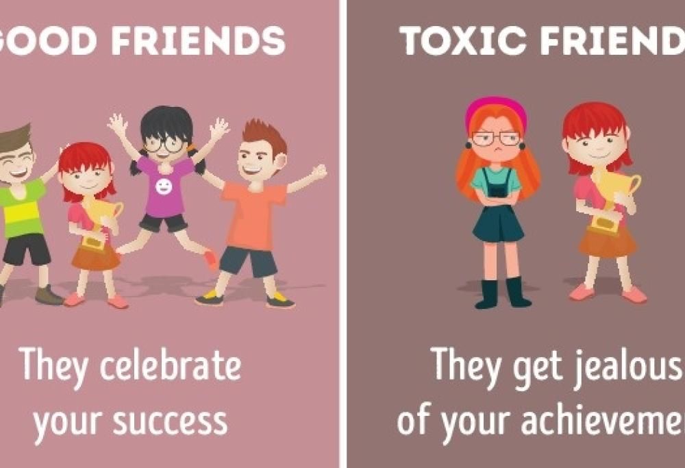 Le 10 differenze tra buoni e pessimi amici