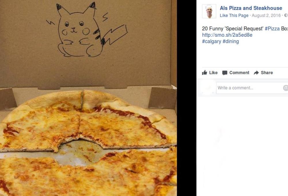 12 pizze “speciali” a domicilio: ecco gli spettacolari disegni sui cartoni