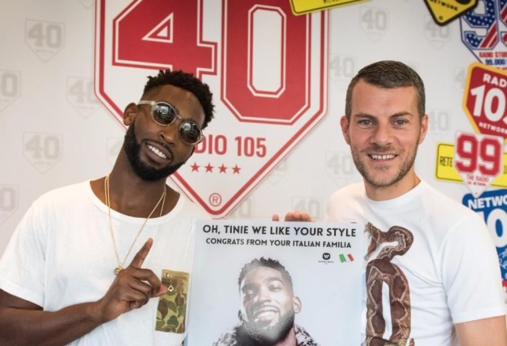 Tinie Tempah a 105 Mi Casa, le foto