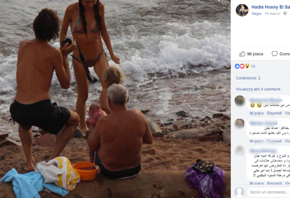 Una turista russa ha partorito nel Mar Rosso: ecco le incredibili foto
