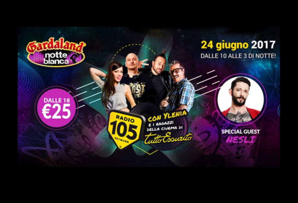 Gardaland Notte Bianca 24 Giugno 2017 fino alle 3 di Notte!