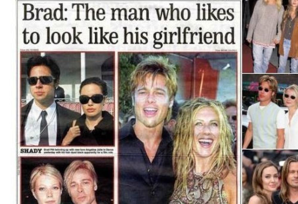 Brad Pitt e i look copiati alle ex fidanzate: le incredibili somiglianze con le vecchie partner