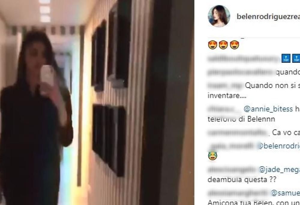 Belen: la sensuale “passerella” verso il bagno