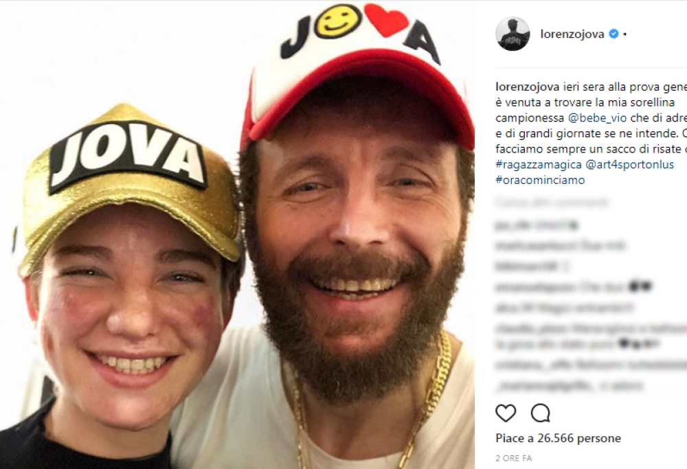 Jovanotti, alla prova generale del tour c’era Bebe Vio