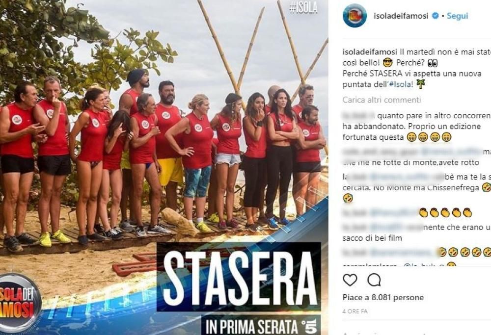 Isola dei Famosi, un altro concorrente lascia il reality