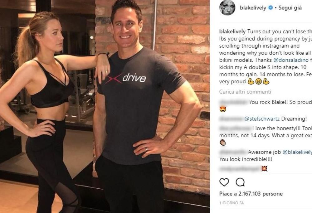 Blake Lively rivela: “Così ho perso 27 chili in 14 mesi”