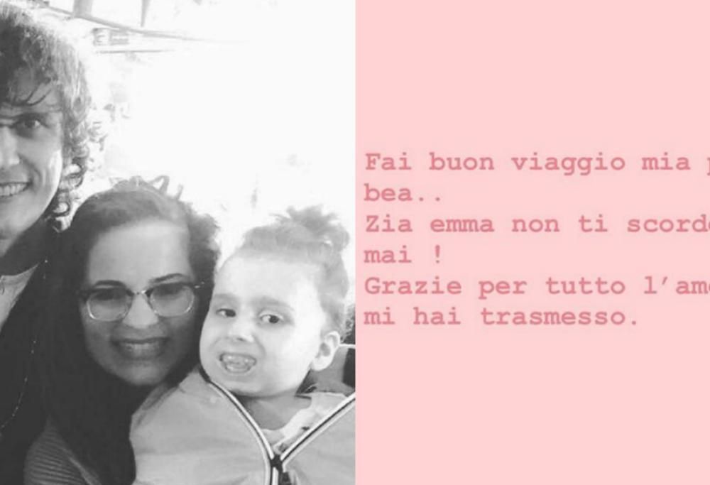 Ermal Meta ed Emma Marrone dicono addio alla piccola Bea
