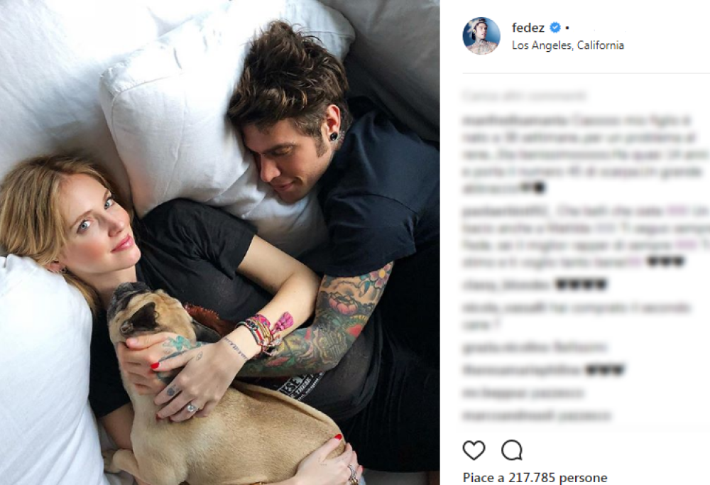 Fedez e Chiara Ferragni preoccupati per il piccolo Leone