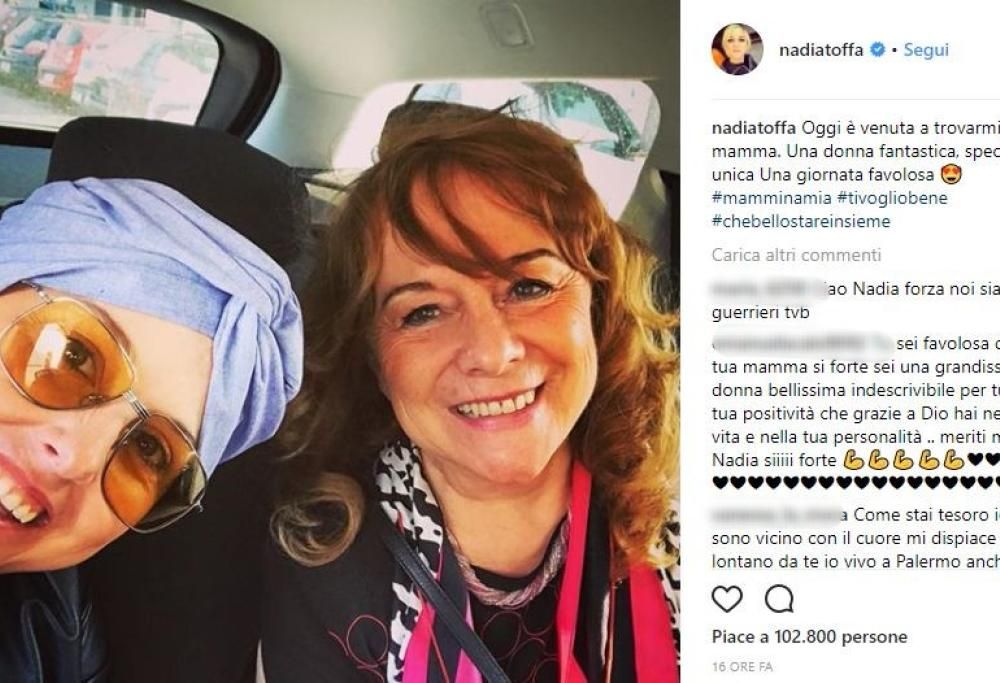 Nadia Toffa pubblica un selfie con la mamma e commuove i fan