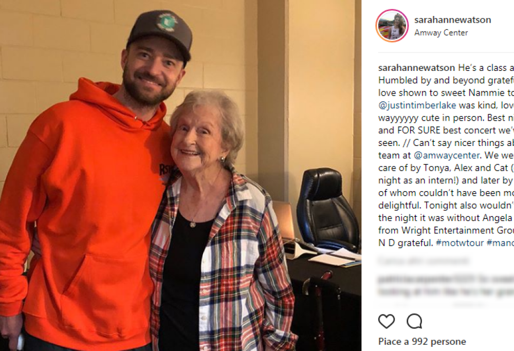 L’adorabile fan di 88 anni di Justin Timberlake