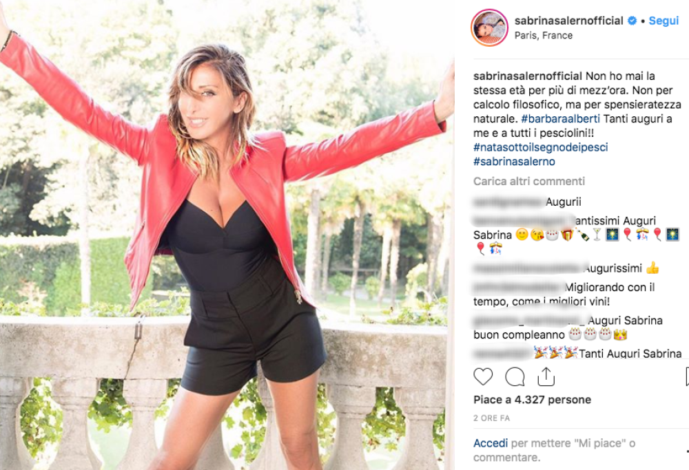 Tanti auguri Sabrina Salerno, che compie 51 anni