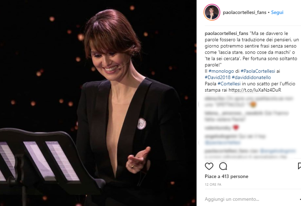 Paola Cortellesi: il suo monologo a difesa delle donne farà la storia